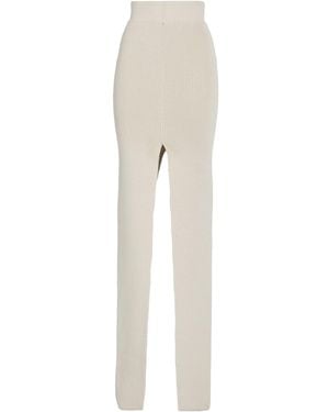 Rick Owens Maxi Skirt Virgin Wool - White