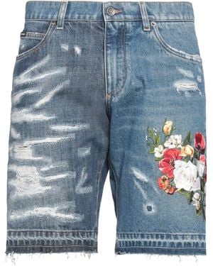 Dolce & Gabbana Denim Shorts Cotton, Polyester - Blue
