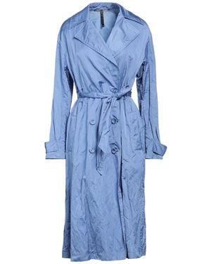Manila Grace Overcoat & Trench Coat - Blue