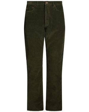 Roy Rogers Dark Pants Cotton, Elastane - Green