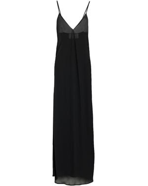 Circus Hotel Maxi Dress Viscose, Polyamide, Polyester - Black