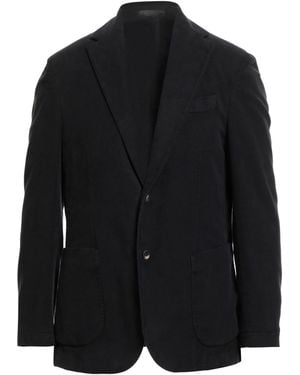 Giampaolo Midnight Blazer Cotton, Elastane - Black