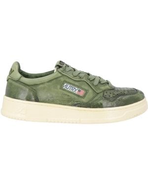 Autry Trainers Goat Skin - Green