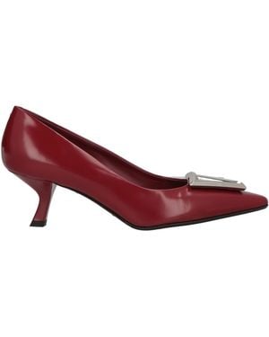 Sergio Levantesi Brick Pumps Leather - Red