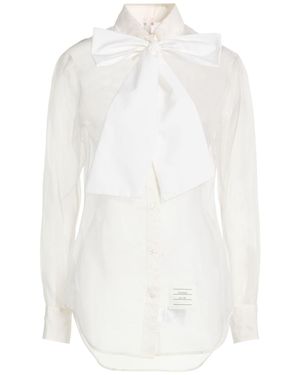 Thom Browne Shirt Silk - White