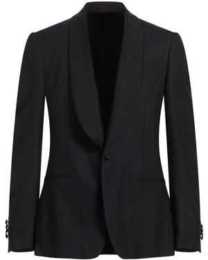 Lardini Midnight Blazer Wool, Elastane - Black