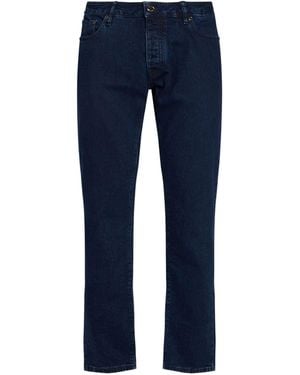 Moorer Jeans Cotton, Elastane - Blue