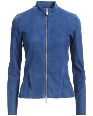 Giorgio Brato Jacket Leather - Blue