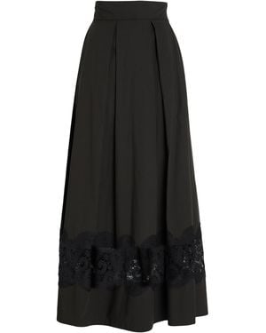 MILVA MI Maxi Skirt Cotton, Elastane - Black