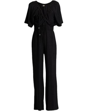 Gai Mattiolo Jumpsuit Polyamide, Metal Fiber, Elastane - Black