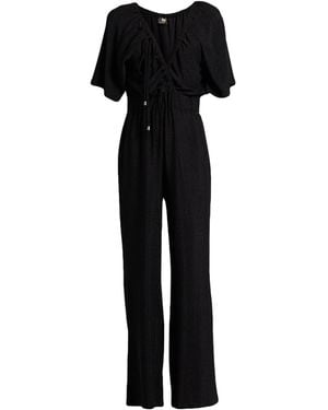 Gai Mattiolo Jumpsuit Polyamide, Metallic Fiber, Elastane - Black
