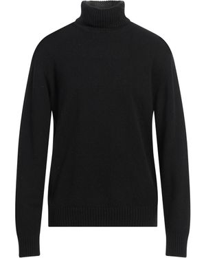 Low Brand Rollkragenpullover - Schwarz