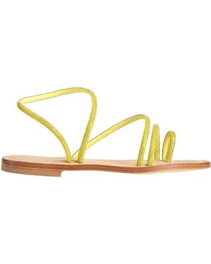 DG POSITANO Thong Sandals - Metallic
