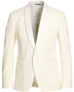 Reveres 1949 Cream Blazer Virgin Wool - Natural