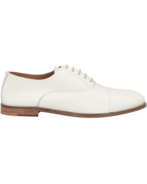 Baldinini Lace-Up Shoes Leather - White