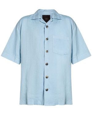 Windsor. Sky Shirt Linen - Blue