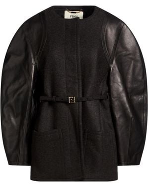 Fendi Jacket Virgin Wool, Viscose - Black