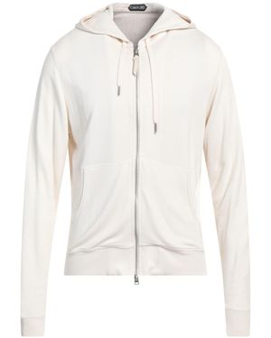 Tom Ford Sweatshirt Modal, Viscose, Elastane, Lambskin - White