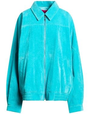The Elder Statesman Jacket Cotton - Blue