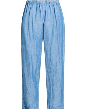 Apuntob Pants Cotton, Linen - Blue