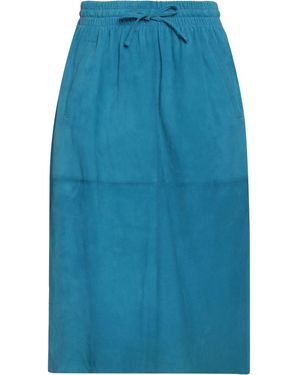 Oakwood Midi Skirt Goat Skin - Blue