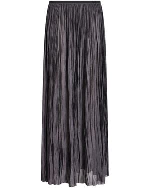 Roberto Collina Charcoal Maxi Skirt Polyester - Gray