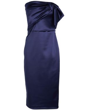 La Petite Robe Di Chiara Boni Vestido Midi - Azul