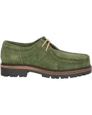 Bekk Lace-Up Shoes Leather - Green