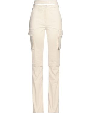 ANDREADAMO Pants Cotton, Elastane - White