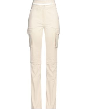 ANDREADAMO Pants Cotton, Elastane - White