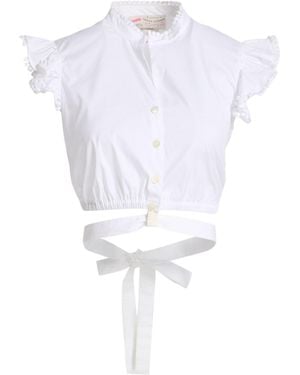 Maison Common Top Cotton, Polyamide, Elastane - White