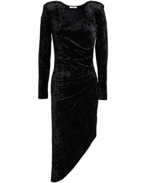 Patrizia Pepe Midi Dress Polyester, Elastane - Black