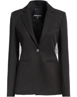 Patrizia Pepe Blazer Polyester, Elastane, Acetate - Black