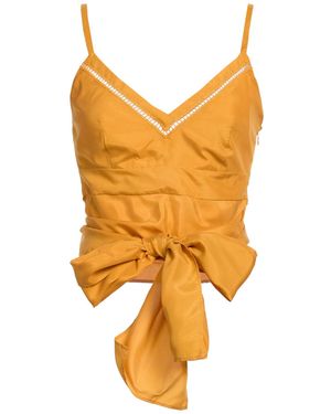 Alberta Ferretti Top Silk - Orange