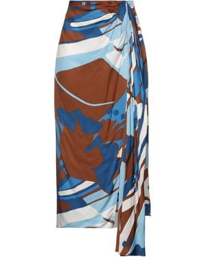 Manila Grace Midi-Rock - Blau