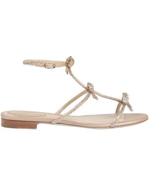 Rene Caovilla Sandals Textile Fibers - Natural