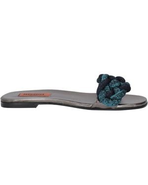 Missoni Sandals Leather, Textile Fibres - White