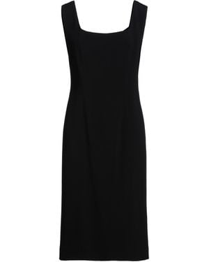 FEDERICA TOSI Midi Dress Acetate, Viscose, Polyester - Black