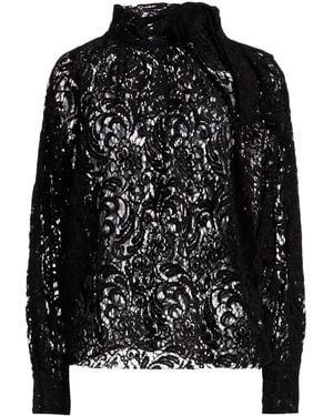 Motel Top Viscose, Polyamide, Cotton - Black