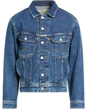 Replay Denim Outerwear Cotton, Elastane - Blue