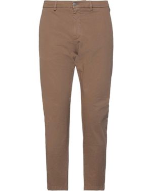 BE ABLE Camel Trousers Cotton, Elastane - Brown