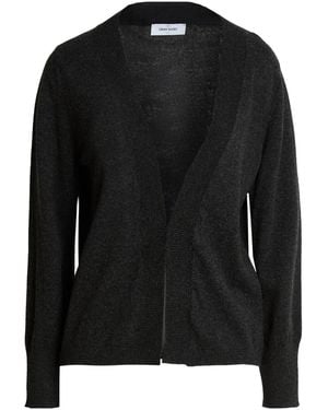 Gran Sasso Charcoal Cardigan Virgin Wool, Viscose, Cashmere, Polyester, Metal Fiber - Black