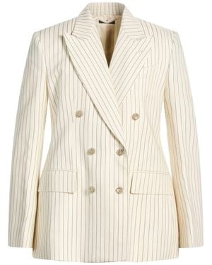 Tom Ford Cream Blazer Wool, Silk, Polyester - Natural