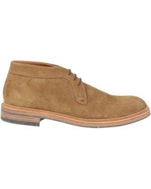 Pantanetti Khaki Ankle Boots Leather - Brown