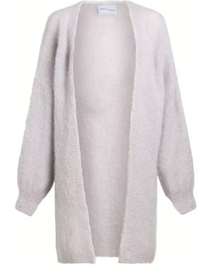 American Dreams Cardigan Mohair Wool, Polyamide, Wool, Elastane - White