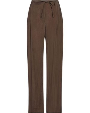 Christian Wijnants Khaki Pants Viscose, Polyamide - Brown