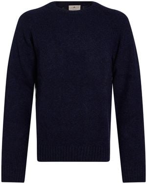 Irish Crone Jumper Wool, Acrylic, Polyamide - Blue