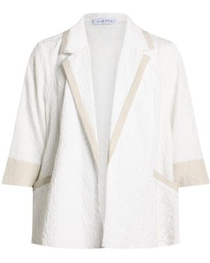 Joseph Ribkoff Slate Blazer Polyester, Elastane - White