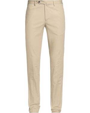 PT Torino Khaki Trousers Cotton, Elastane - Natural
