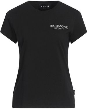 John Richmond T-Shirt Cotton, Elastane - Black